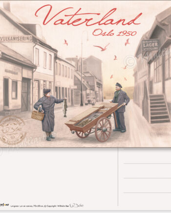 Vaterland 1950, Oslo, postkort poster