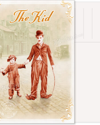 Charlie Chaplin – The Kid, postkort poster