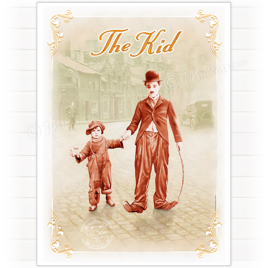 Poster, The Kid, Charlie Chaplin