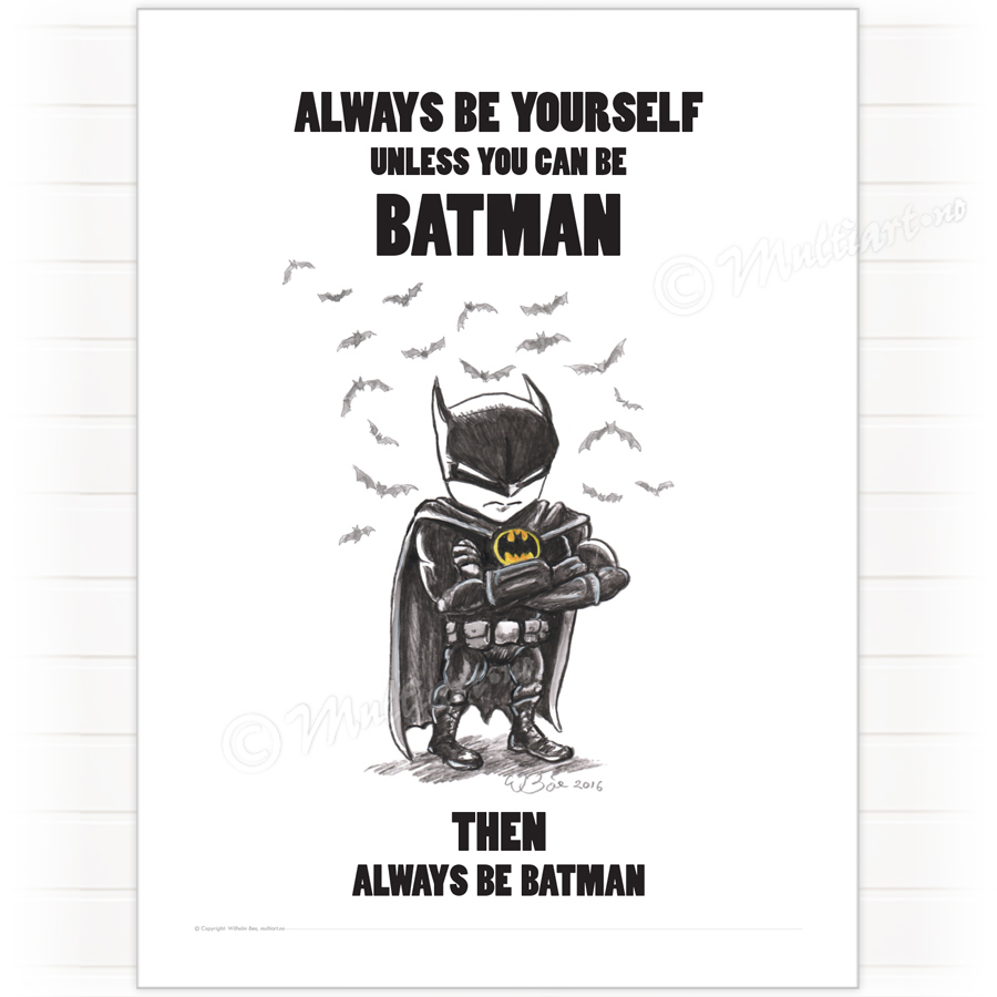 Poster, Batman - always be yourself