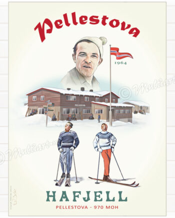 Pellestova - Plakat poster skiplakat fra Hafjell