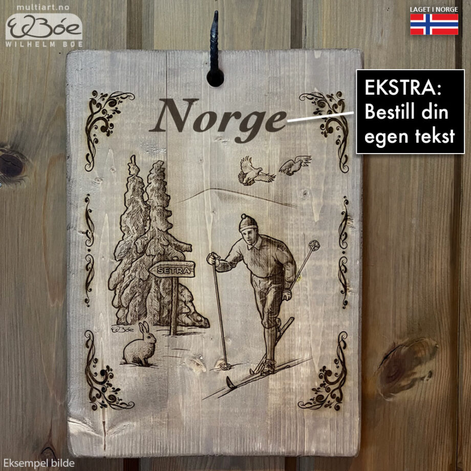 Du kan velge overskrift selv. Bytt ut "Norge"